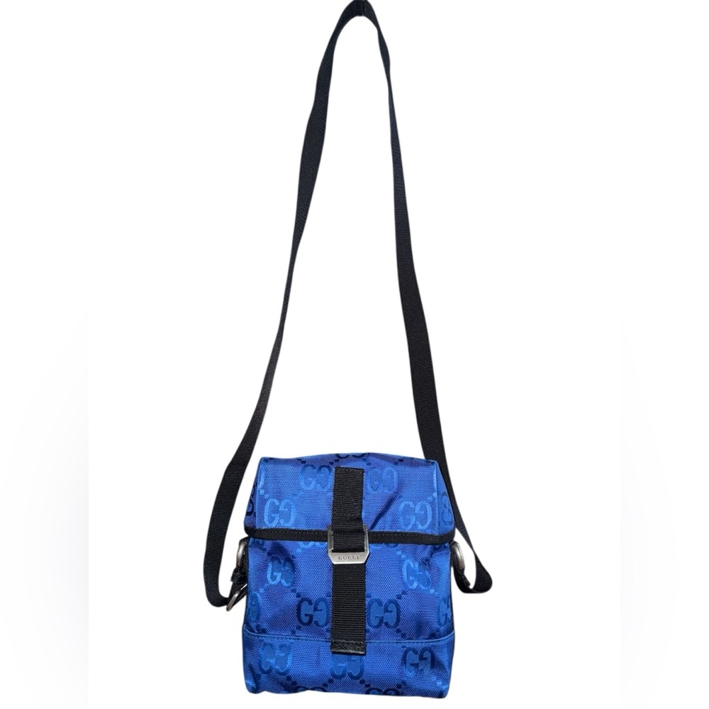 Gucci GG Blue “Off The Grid” Crossbody Bag! NWOT - Picture 3 of 9